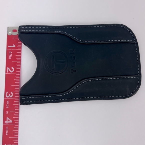 TUMI T-TECH, LARIAT GUSSETED CARD CASE, LEATHER, BROWN COLOR - Picture 8 of 8